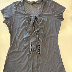 The Limited Sheer Grey Top